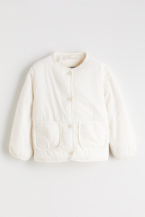 LC WAIKIKI, Jacheta cu buzunare laterale, Alb fildes