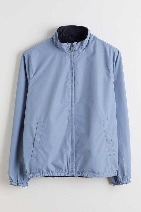 LC WAIKIKI, Jacheta reversibila cu buzunare laterale, Albastru deschis/Bleumarin