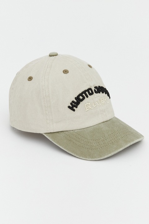 LC WAIKIKI, Sapca cu text brodat si velcro, Verde deschis