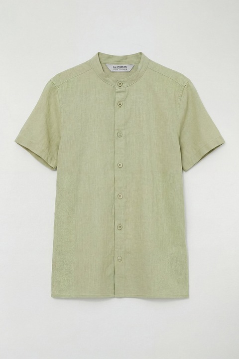 LC WAIKIKI, Camasa tunica de bumbac, Verde deschis