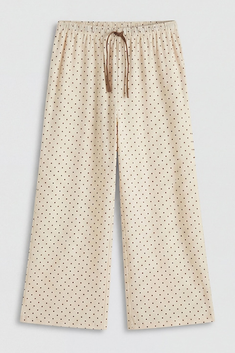 LC WAIKIKI, Pantaloni de pijama cu buline, Maro/Bej