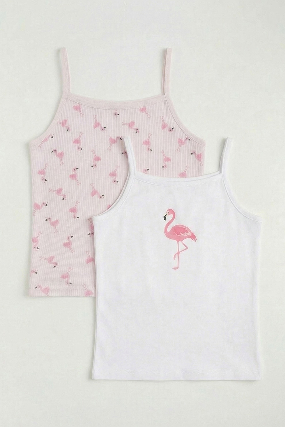 トップス Kissy LC WAIKIKI, Set de top-uri din bumbac - 2 piese, Alb, Roz pastel