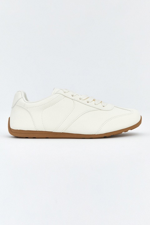 LC WAIKIKI, Pantofi sport din piele ecologica, Alb fildes