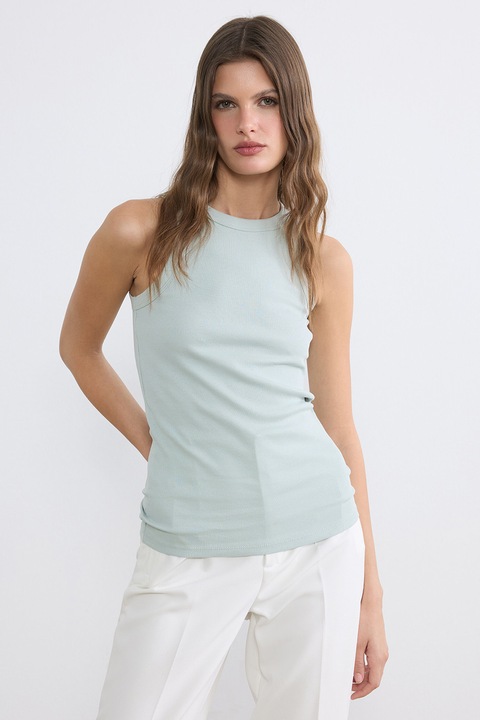 LC WAIKIKI, Top extra slim fit, Gri cenusiu