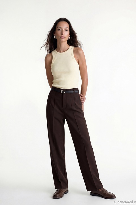 LC WAIKIKI, Top extra slim fit, Galben pal