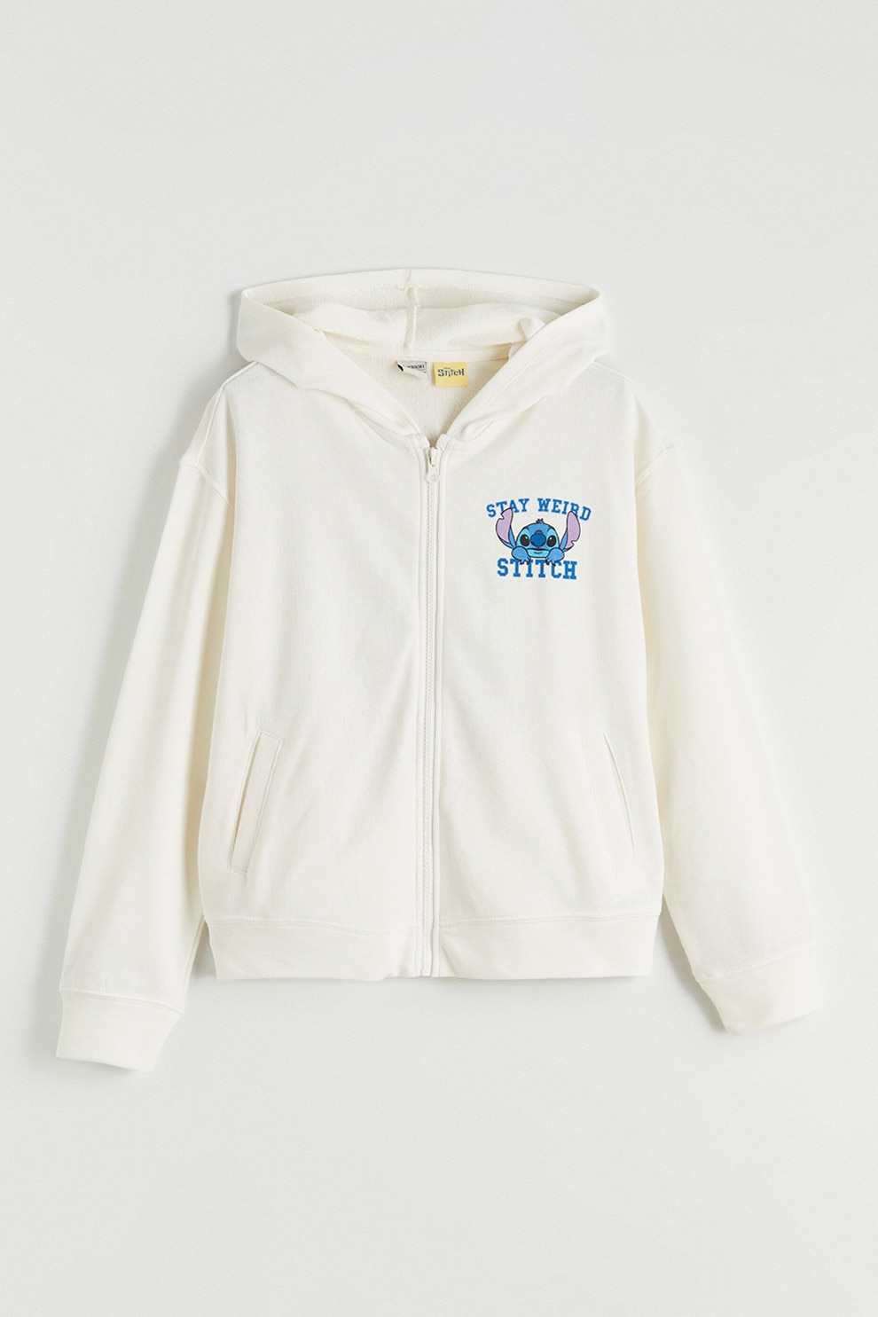 LC WAIKIKI, Hanorac cu fermoar si imprimeu cu Stitch, Albastru