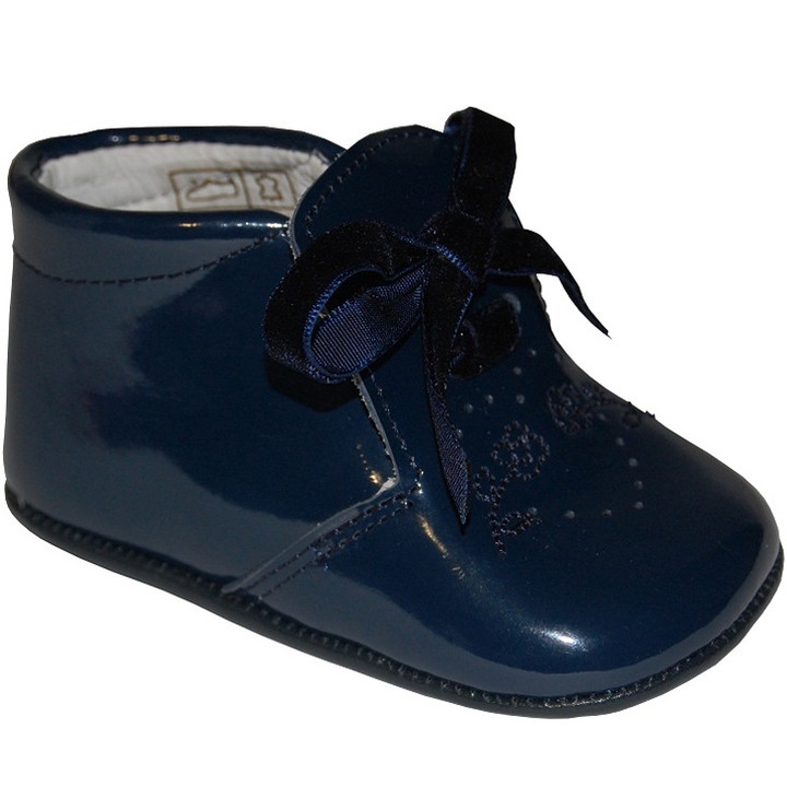 Ghete bebe A1300 (A1101) din piele lacuita, Panyno, Bleumarin, 16
