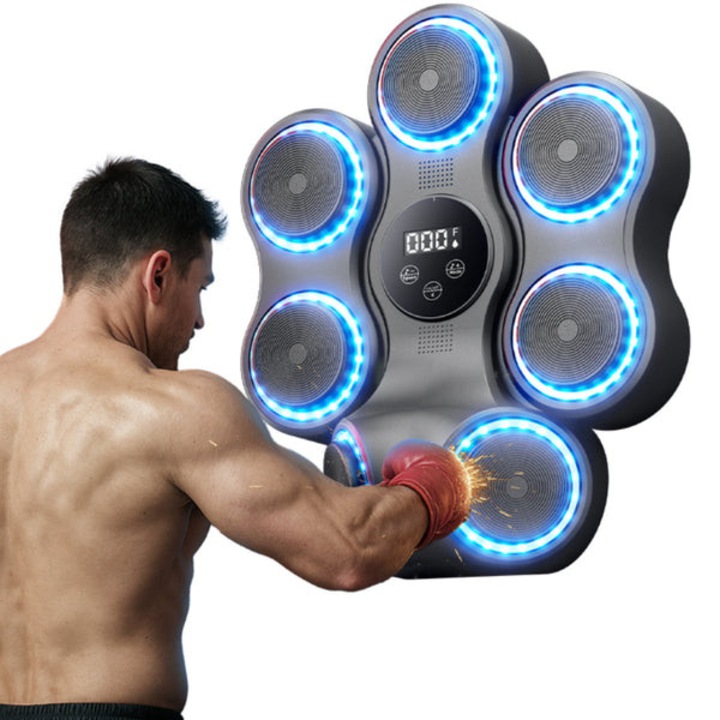 Masina Inteligenta de Antrenament Box HOZRO, cu Muzica si LED, Montare pe Perete, ABS