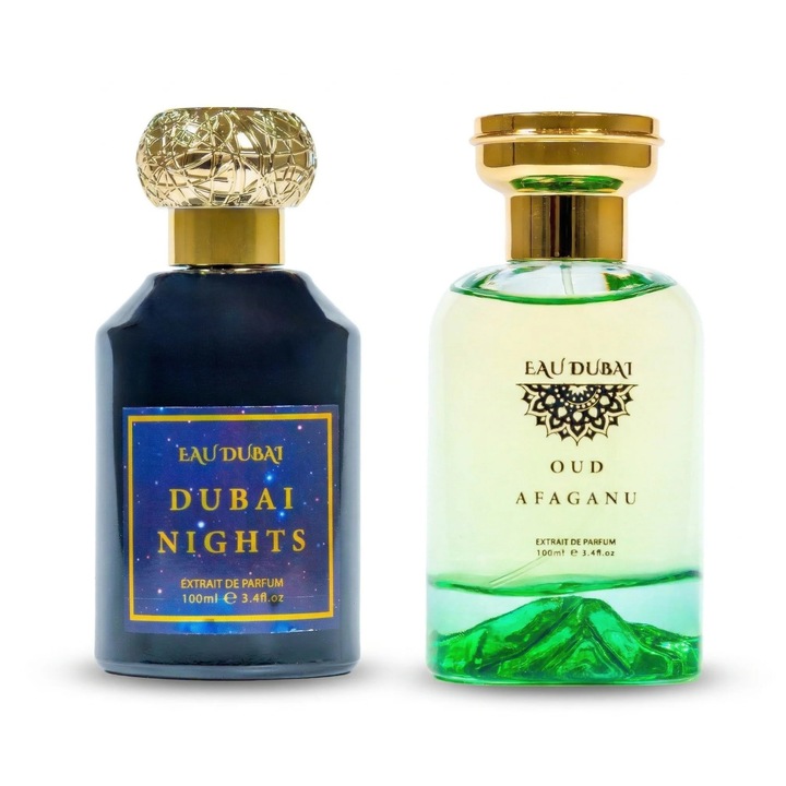 2 prémium parfümminta csomag - Eau Dubai Nights + Eau Dubai Oud Afghano