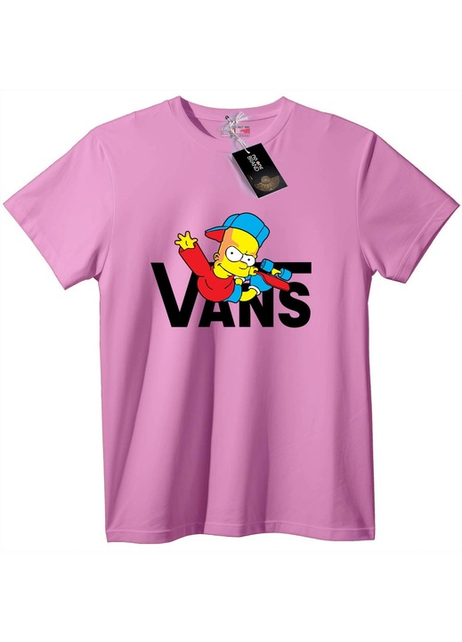 Tricou Bart Simpson cu Vans, Rose Polemic