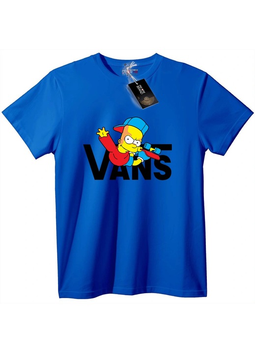 Tricou Bart Simpson cu Vans, Albastru