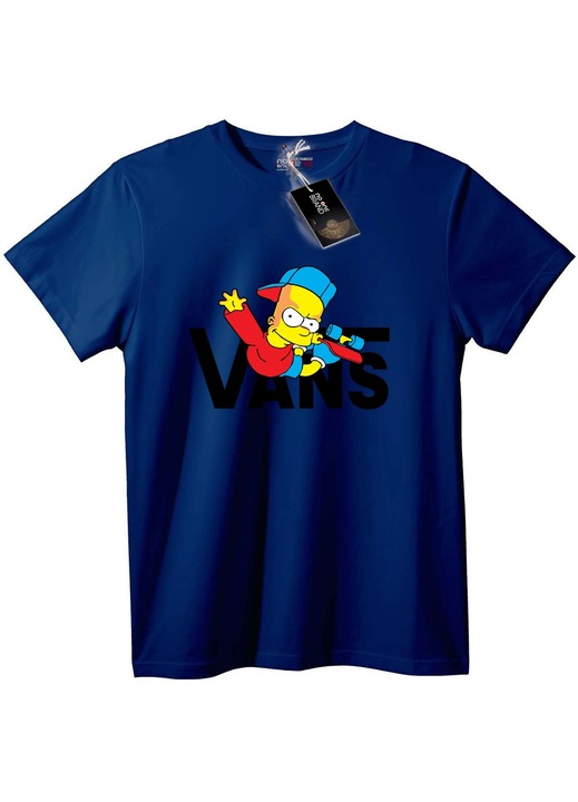 Tricou Bart Simpson cu Vans, Bleumarin