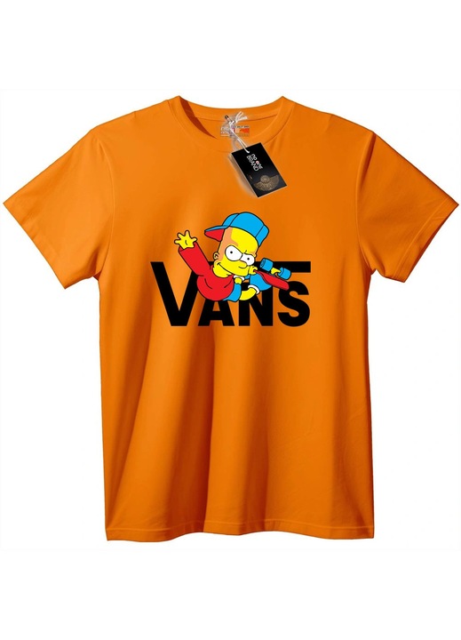 Tricou Bart Simpson cu Vans, Portocaliu
