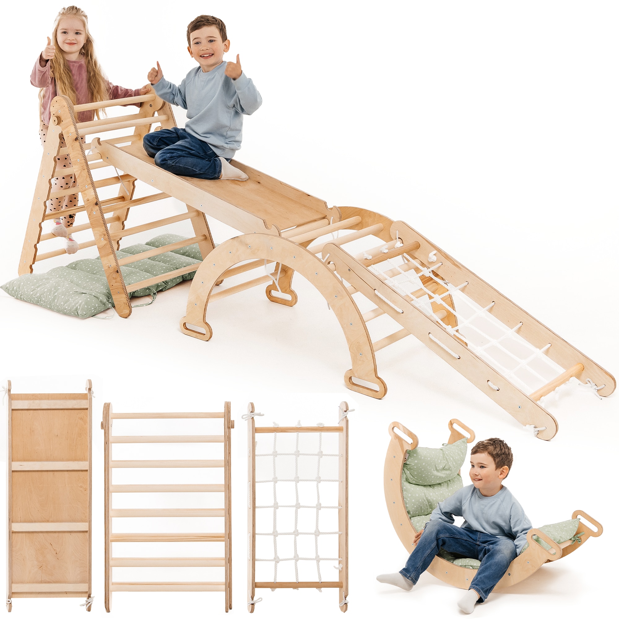 Structura de catarare de interior extra mare 5-in-1 pentru copii mici ...