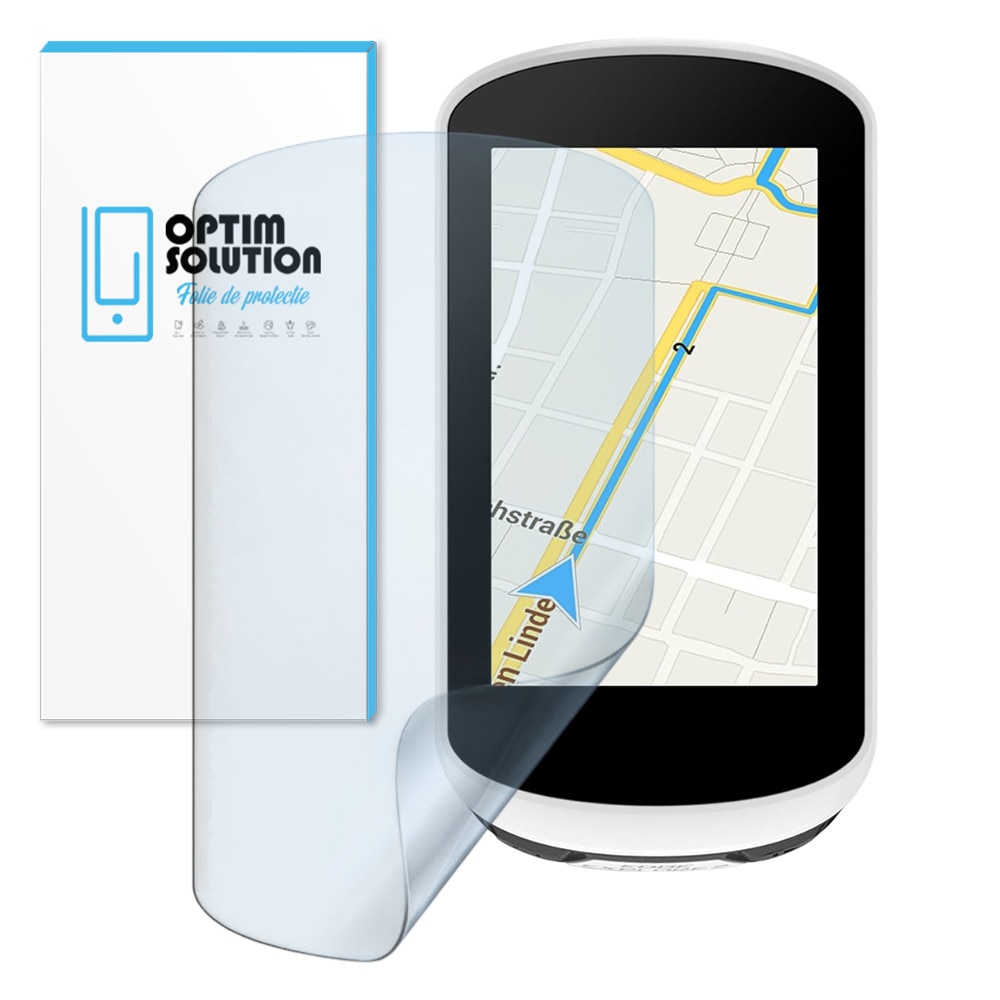 Transparent Gps Device Folie Protectie Display GPS pentru Garmin Edge 100, OPTIM SOLUTION, din ...