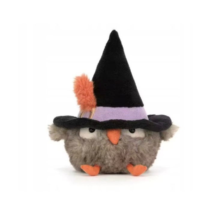 Jucarie de plus, Generic, bufnita, 18cm, multicolor