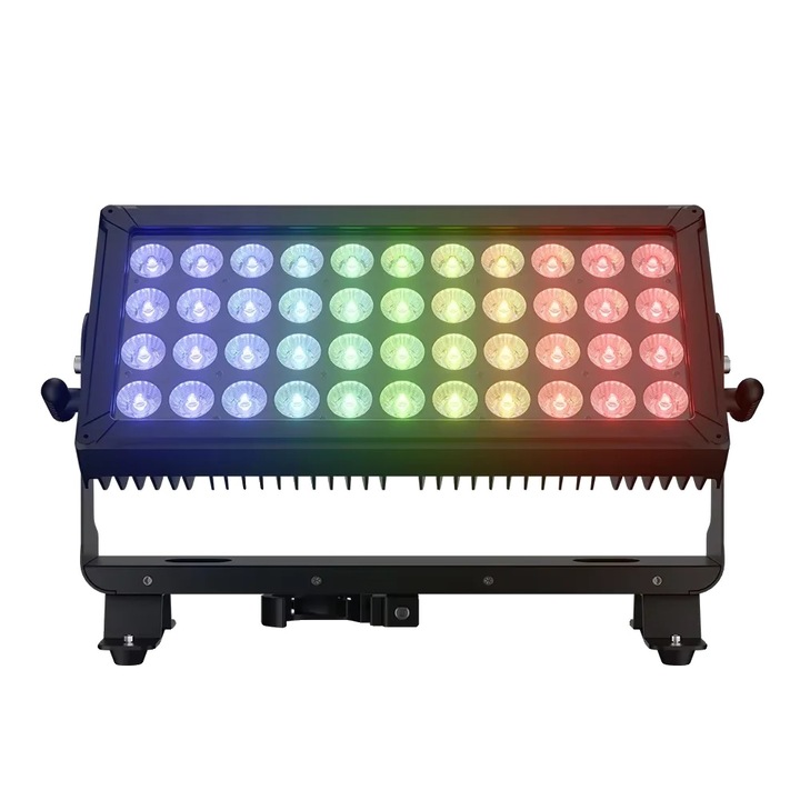 Proiector LED AquaFlood 44x10W, tehnologie RGBW, control DMX, exterior dur, 50.000 ore viata
