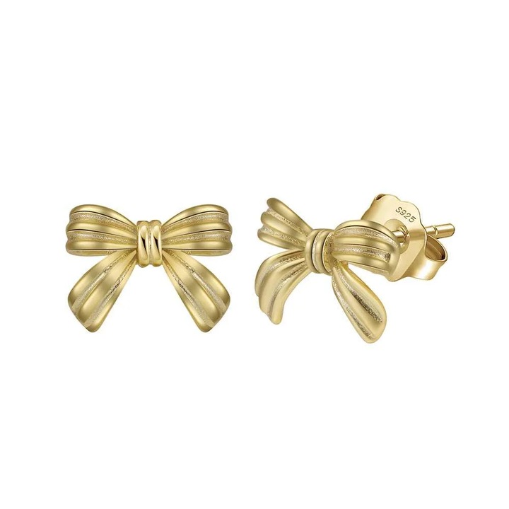 Cercei Fundita Silver Charm, Argint 925, Auriu