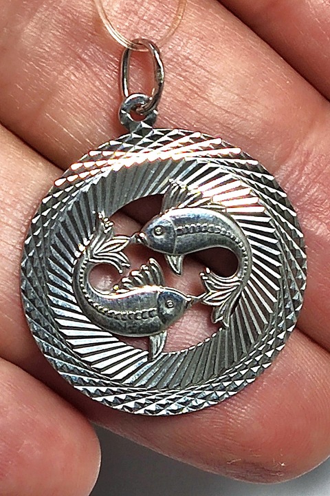 Pandantiv din Argint cu Zodia Ta, Pesti, Argintiu, 2.5 cm