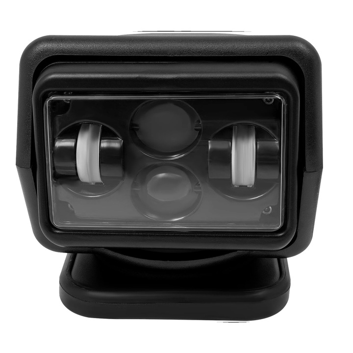 Фенер с дистанционно управление, 8000 лумена, черен, 18x18x17cm