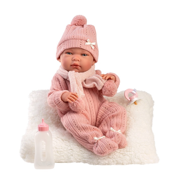 Llorens baba, Nica puha párnával és cumisüveggel, 40 cm