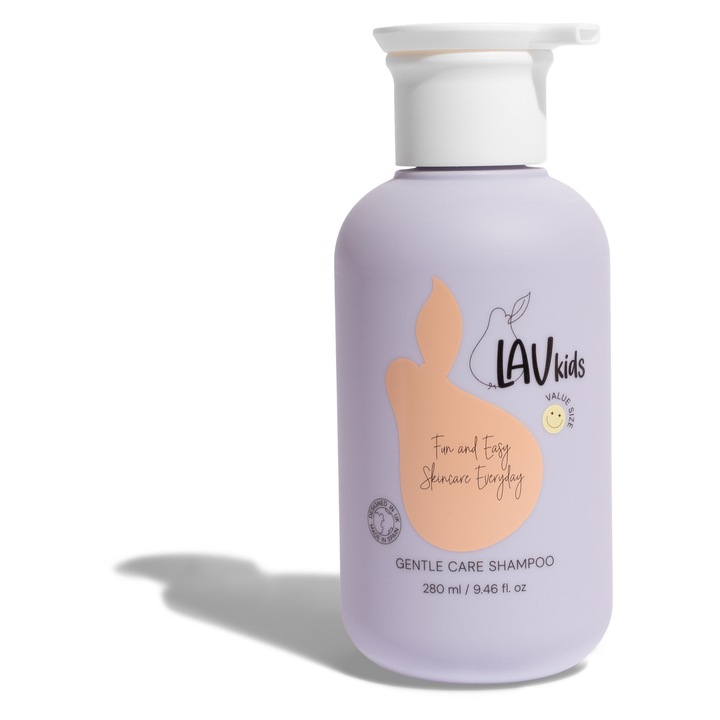 Sampon pentru copii, LAV Kids, 280 ml, ulei de migdale, extract de musetel