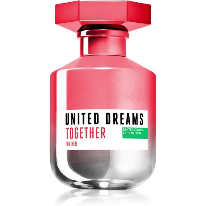 Apa de toaleta Benetton United Dreams Together, pentru femei, 80 ml