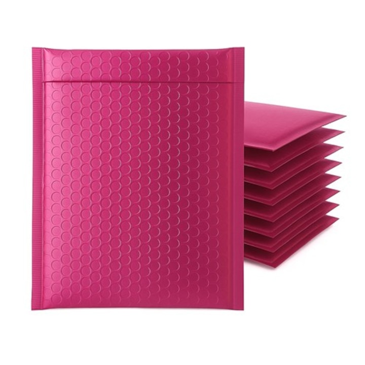 Set 100, Plic cu bule NEOPAK, Format H18, 270x360 mm, Roz, Metalic, autoadeziv