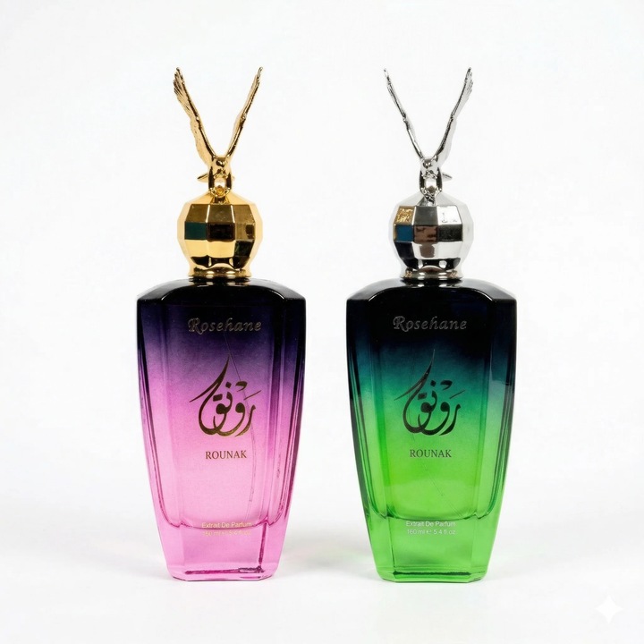 Пакет 2 Премиум Парфюма Rosehane, Rounak Green + Rounak Pink
