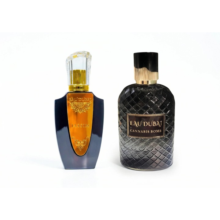 2 Prémium Parfüm Kivonat Csomag - Eau Dubai Jassim + Rosehane Cannabis Bomb