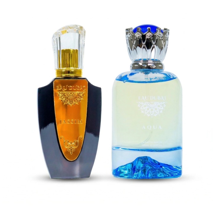 Pachet 2 Extracte de Parfum Premium - Eau Dubai Jassim + Eau Dubai Aqua