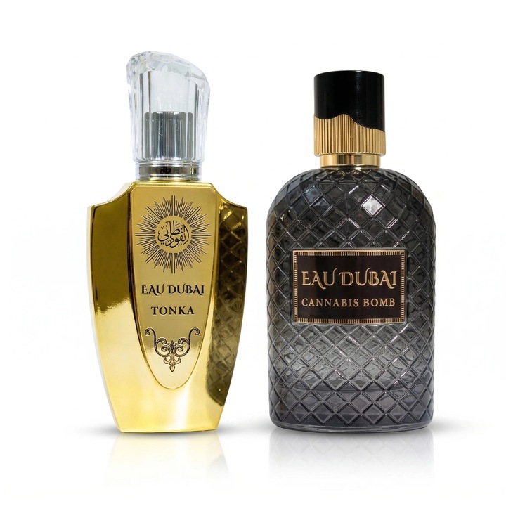 Pachet 2 Extracte de Parfum Premium - Eau Dubai Tonka + Eau Dubai Cannabis Bomb