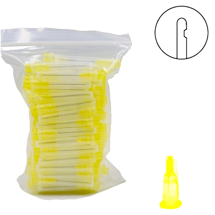 Ace de irigare dentara, 100 buc, design de unica folosinta, 30G