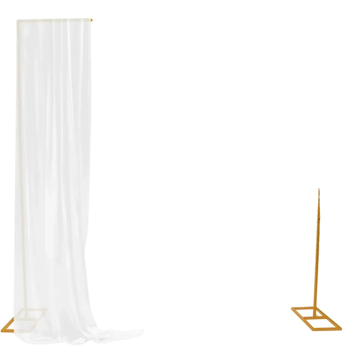 Lufiív Szerkezet, Elegáns Design, Fém, 2.4m x 2.4m, Arany