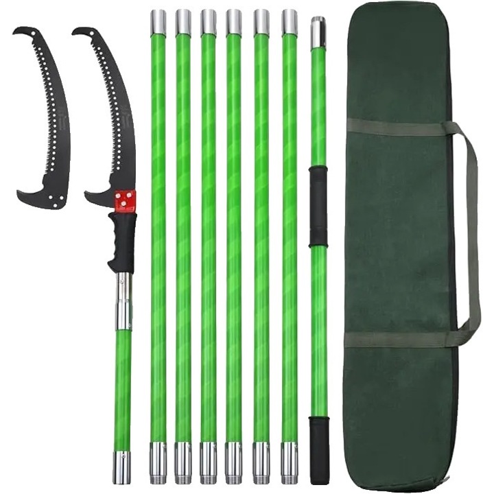 Fierastrau de taiere, telescopic, lama din otel durabil, 8 m, set