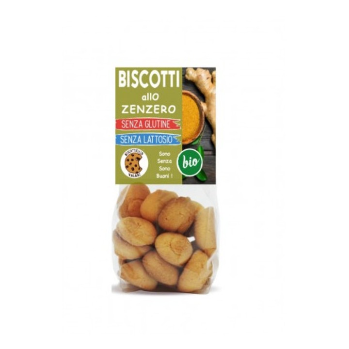 Biscuiti eco cu ghimbir, fara gluten, fara lactoza, 200 gr