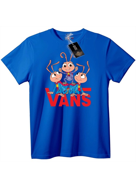 Tricou VANS Furnici de desene animate, Albastru