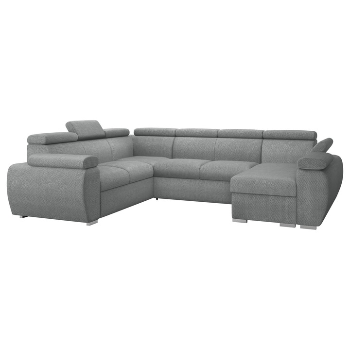 Coltar extensibil living Giza U Dreapta, MIRJAN 24, otel, 260x325x98 cm