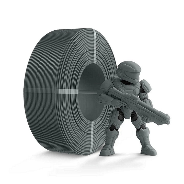 Filament SUNLU HIGH SPEED MATTE PETG REFILL, pentru Imprimantă 3D, 1.75mm, 1kg, Gri