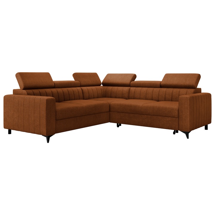 Coltar Levioseno 2R2 cu functie de dormit, MIRJAN 24, caramida, 247x247x80 cm