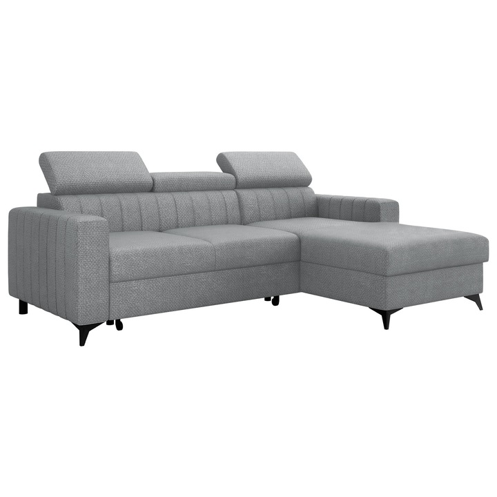 Coltar mic extensibil Levioseno Dreapta, MIRJAN 24, otel, 172x236x82 cm