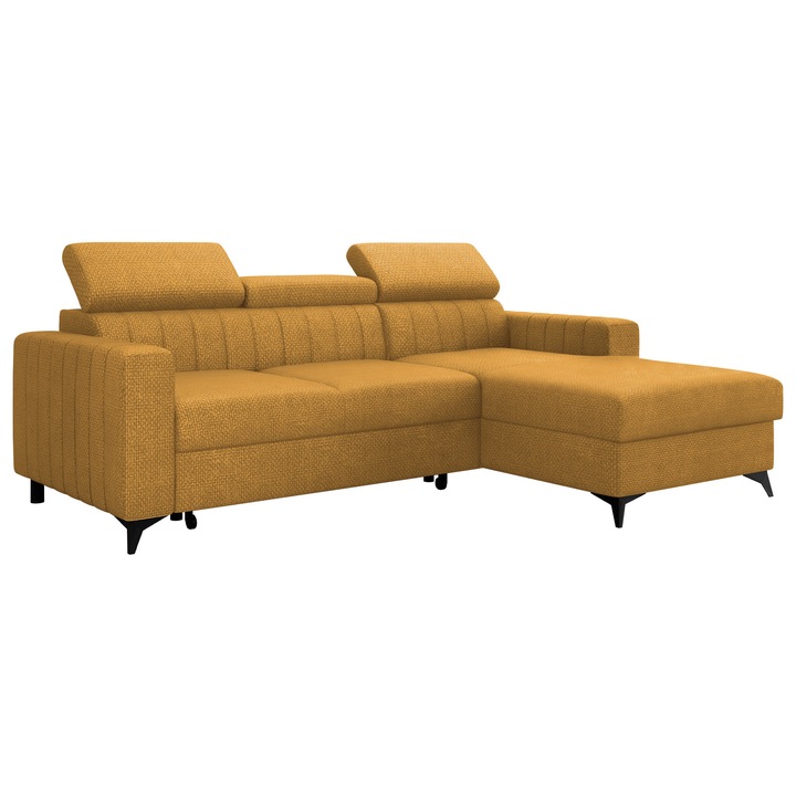 Coltar mic extensibil Levioseno Dreapta, MIRJAN 24, miere, 172x236x82 cm