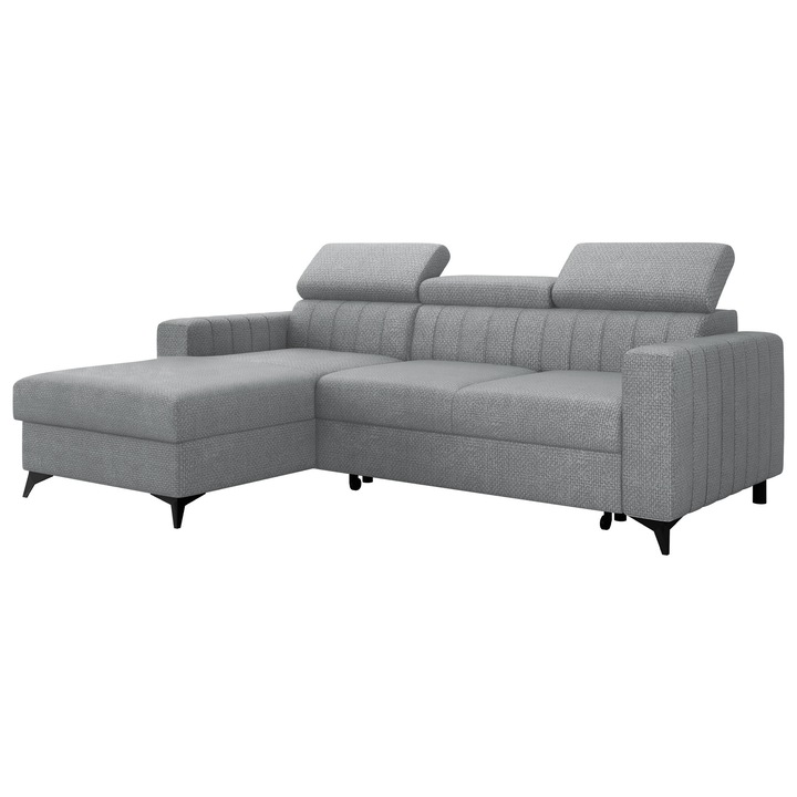 Coltar mic extensibil Levioseno Stanga, MIRJAN 24, otel, 172x236x82 cm