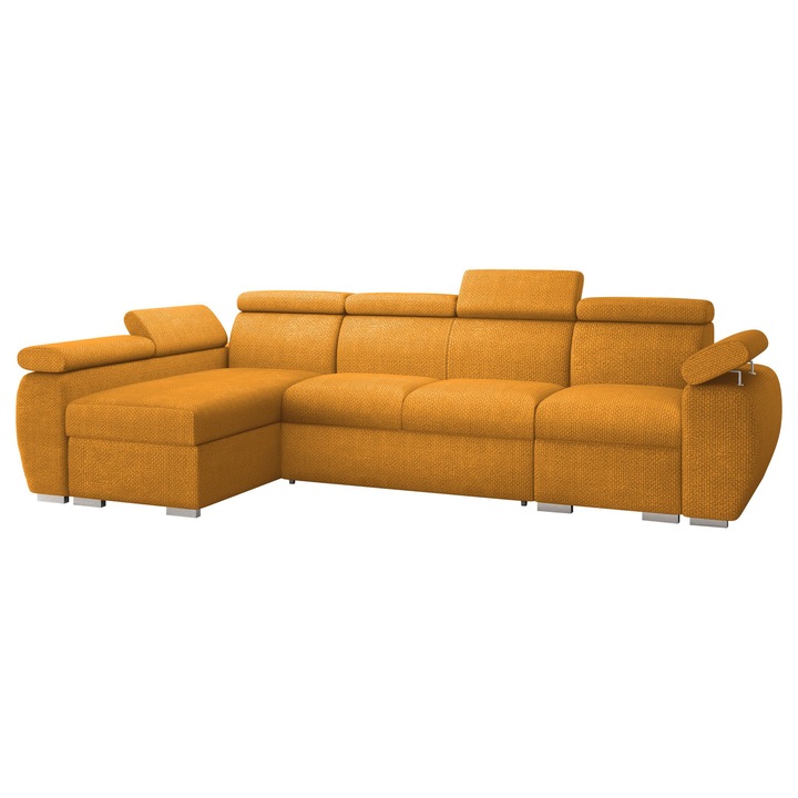 Coltar extensibil living Giza LCP Stanga, MIRJAN 24, miere, 170x320x85 cm