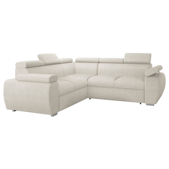 Coltar extensibil living Giza Maxi, MIRJAN 24, crem, 260x260x98 cm