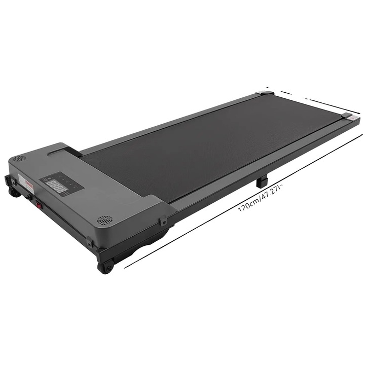 Banda de alergat sub birou, motor silentios, dimensiuni 120x53x12cm, gri