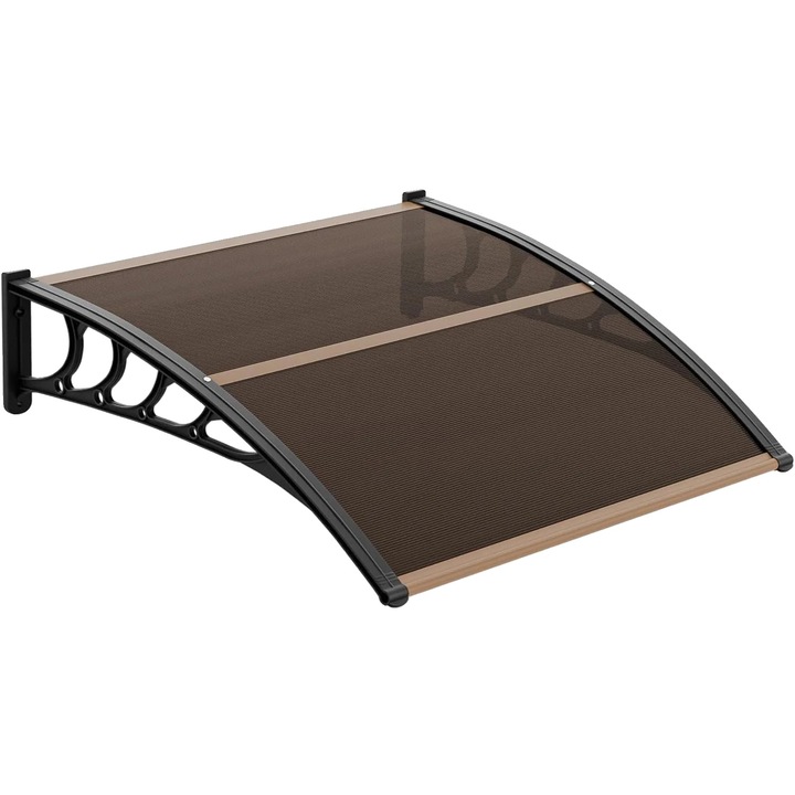 Copertina pentru usa, design rezistent la intemperii, instalare usoara, maro