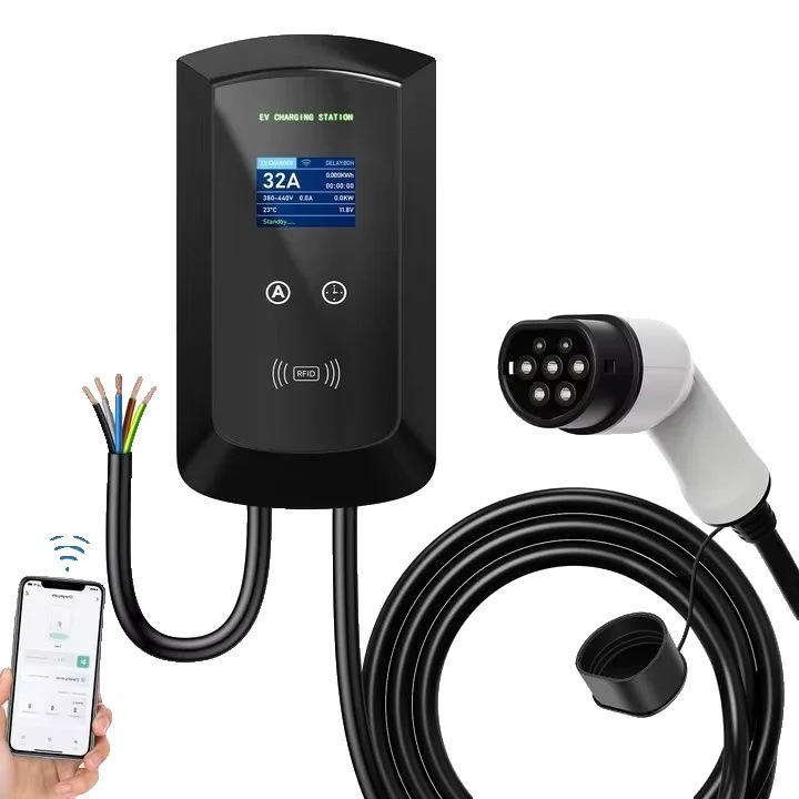 Statie de incarcare vehicule electrice, 22KW, monitorizare inteligenta, IP66, 5M