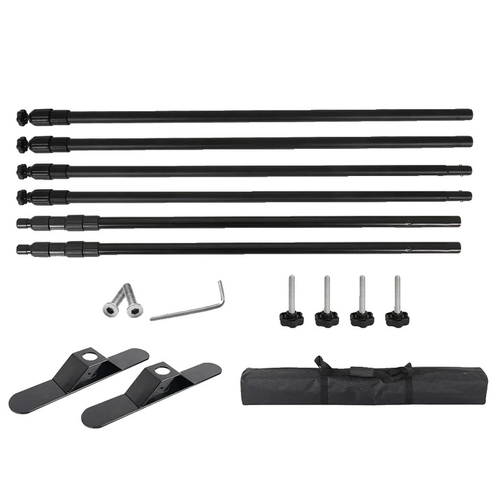 Stativ pentru fundal, suport ajustabil, design robust, 2.4x3M