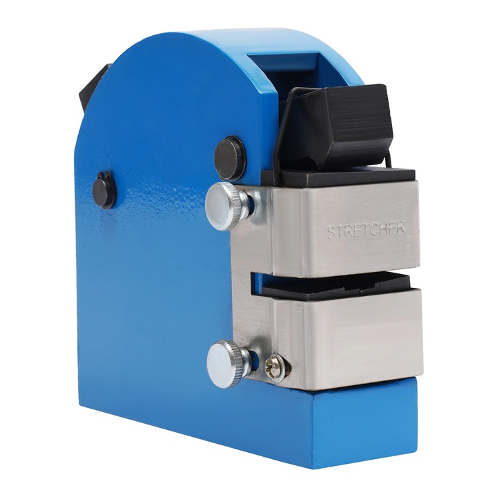 Unealta pentru micsorare si intindere metal, sistem dual de matrite, maner ergonomic, albastru, 14cm x 14cm, 40cm